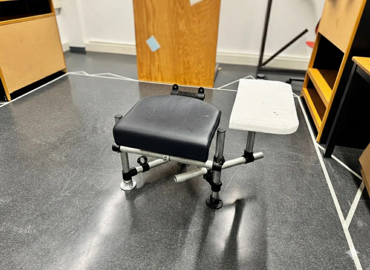 [DESCRIBE: the scaffolding setup holding the touchpoints]
